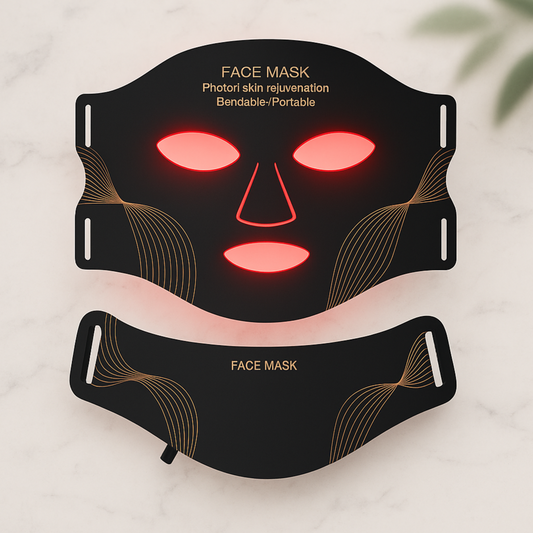Masque Luminothérapie Visage LED – Soin Réparateur et Anti-Âge