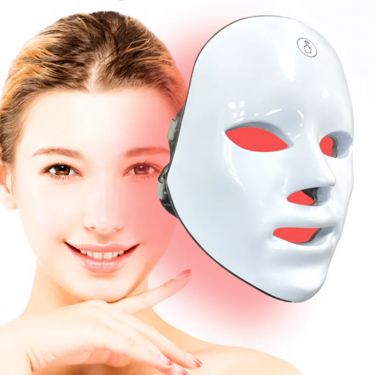 Thérapie LED Anti-Acné avec un masque facial pour une peau saine et éclatante, réduit les imperfections.